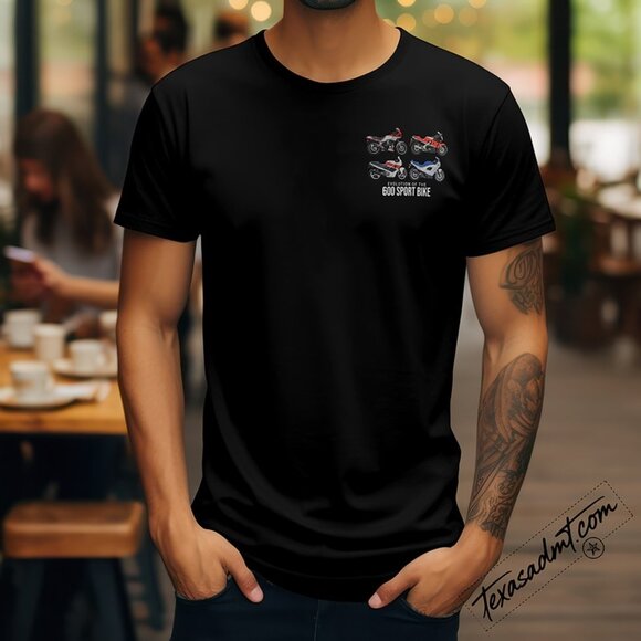 600 Sportbike Evolution Tee: Yamaha, Suzuki, Kawasaki, Honda - Picture 2 of 3